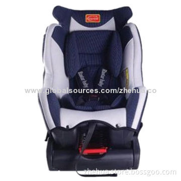 2014 hot selling safe Baby car seat, Easy to install with a 3-point seat belt and headrest plastic